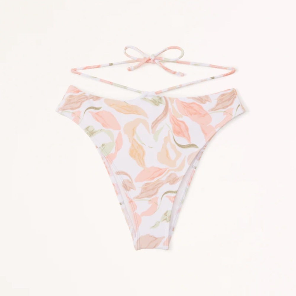 Strappy High-Waist High-Leg Cheeky Bottoms